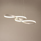 Geometric Design Semi Flush Chandeliers Metal Silica Gel Ceiling Lights