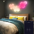 Hexagon LED Wall Lights Shaped Rgbic Smart Modern Light