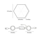 Hexagon LED Wall Lights Shaped Rgbic Smart Modern Light