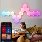 Hexagon LED Wall Lights Shaped Rgbic Smart Modern Light