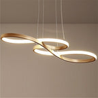 Geometric Design Semi Flush Chandeliers Metal Silica Gel Ceiling Lights