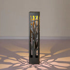 Hollow Outdoor Landscape Lighting Modern Black Path Light