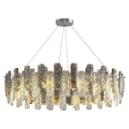 Contemporary Crystal Chandeliers Eye-Protecting Ceiling Light