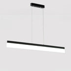 Modern Aluminum Acrylic Pendant Lights Elongated Linear Ceiling Lights