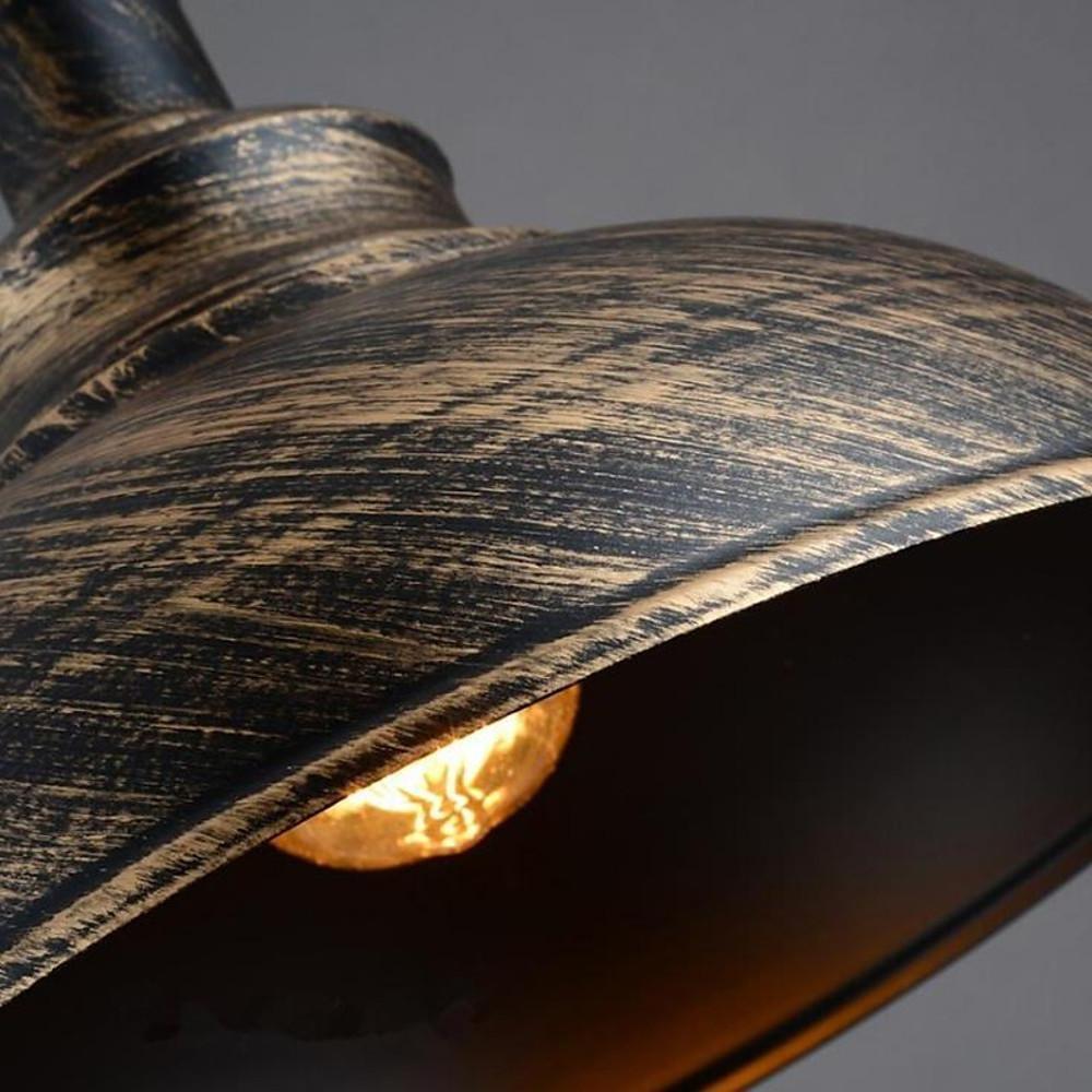 Semi Globe Metal LED Vintage Pendant Light Hanging Lamp for Home Office