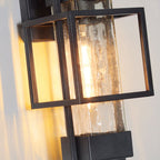 Waterproof Iron Art Black Outdoor Sconces Vintage Style