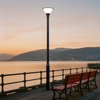 High-Pole Yard Post Light Minimalist Style