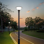 High-Pole Yard Post Light Minimalist Style
