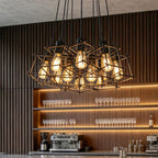 Cage Pandant Light Black Industrial Wire Lantern Ceiling Light