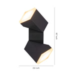 Black External Wall Lights Outdoor Waterproof Courtyard Light
