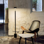 Petite Floor Lamp Modern Dimmable  Contemporary Reading Pole Lamps