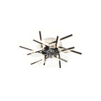 Metal Ceiling Fan with Light Iron Body Industrial Fan Light
