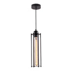 [Open-Box]Retro Iron Energy-saving LED Black Industrial Style Pendant Light Fixture