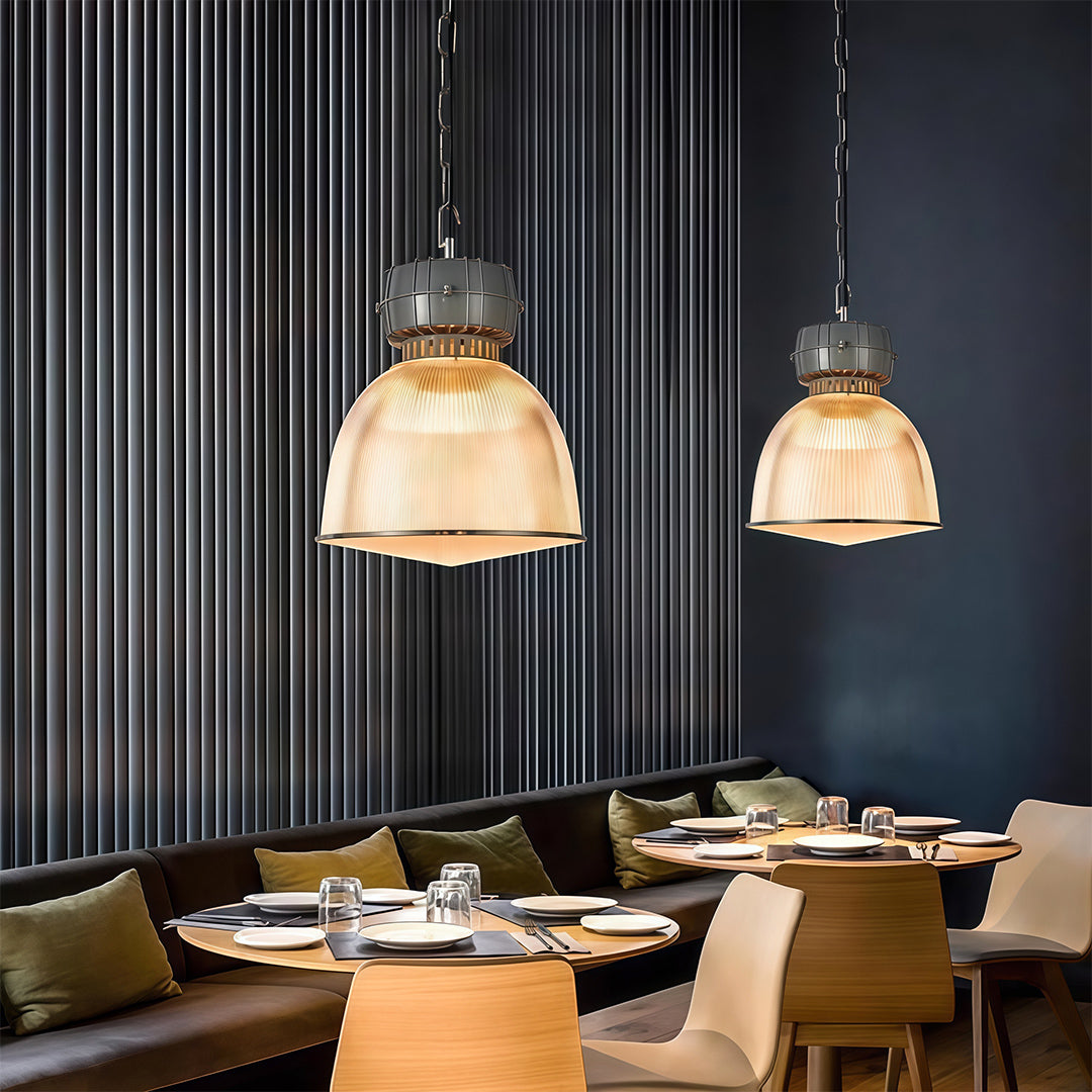 Industrial Style Pendant Lighting Gray Aluminum Ceiling Light