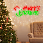 Ins Luminous Merry Christmas Letters Acrylic LED Neon Sign Lights