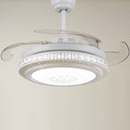 Intelligent Frequency Conversion Dimming LED Invisible Ceiling Fan Chandelier