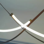 Neon Pendant Light Artistic Soft LED Linear Sceiling lights