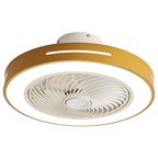 White Ceiling Fan Flush Mount with Light Smart LED Light