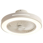 White Ceiling Fan Flush Mount with Light Smart LED Light