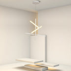 Iron Linear Chandelier Nordic Creative Adjustable Ceiling Lights