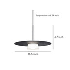 Iron Island Pendant Pight Fixtures Nordic Minimalist Round Hanging Light