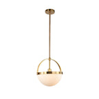 Gold and White Pendant Light with a Minimalist Stylish Ceiling Light