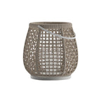 Woven Outdoor Lanterns Stylish with Handle Portable Patio Floor Lamp