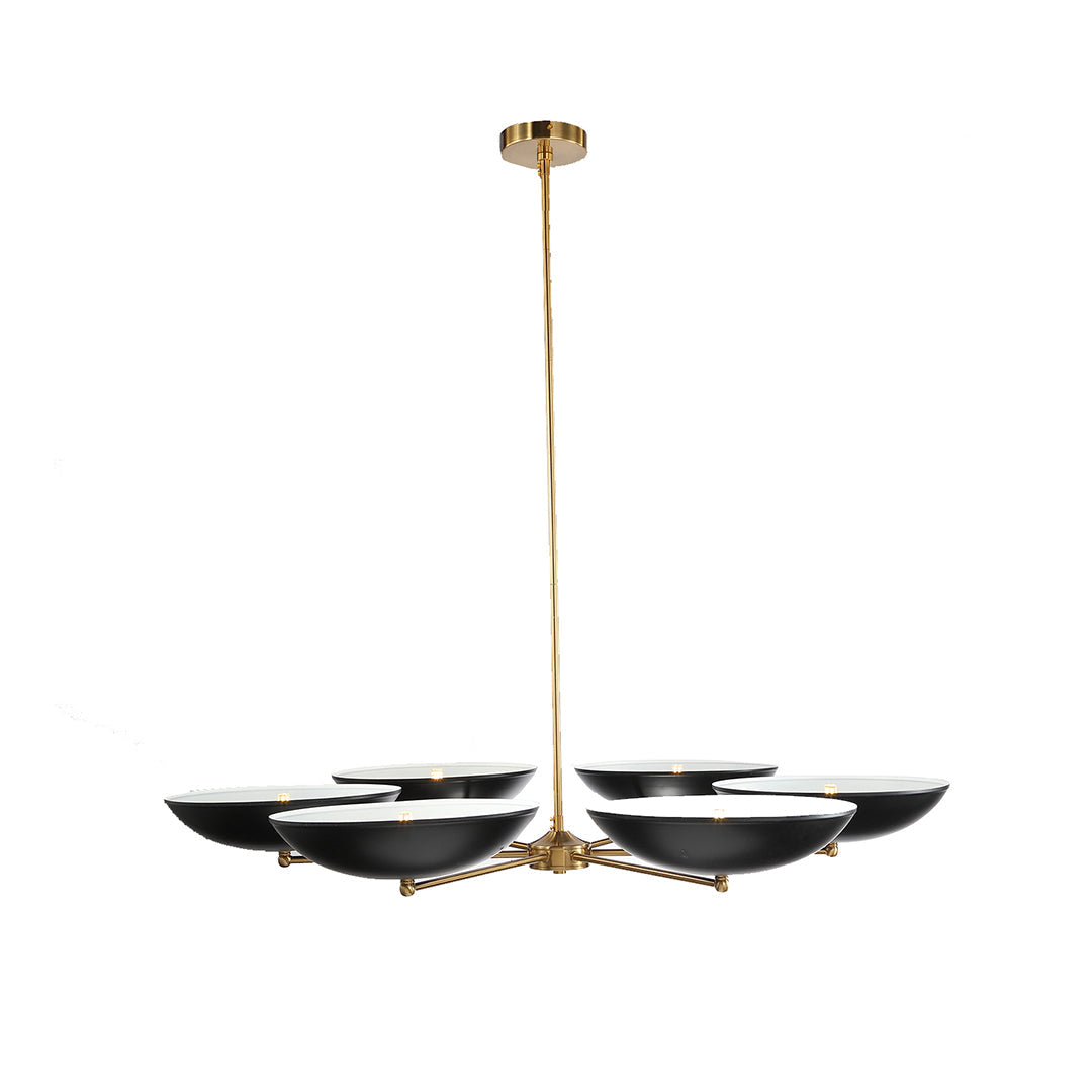 Black and Gold Chandeliers Contemporary Stylish Vintage Ceiling Light