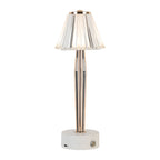 Classic Table Lamp USB Touch Control Iron Body and Acrylic Shade Light