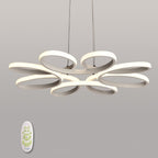 Curves Flower Dimmable LED Modern Hanging Ceiling Light Pendant Lights