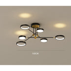 Circular 8-light Design LED Nordic Flush Mount Ceiling Light Chandeliers