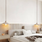 Japanese 1-Light Cement Wavy Pendant