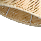 Japanese Wall Light Vintage Wicker Adjustable Light