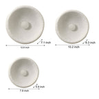 Japanese White Round 1-Light Wall Sconce, 3 Sizes