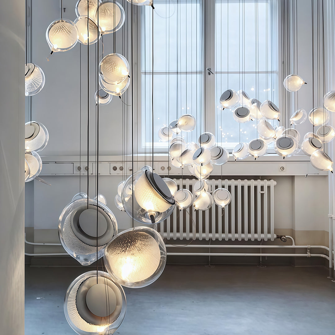 Jellyfish Pendant Light Nordic Luxury Glass Ceiling Light