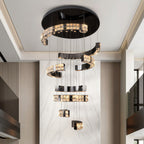 K9 Crystal Chandelier Modern Minimalist Elegant Ceiling Light