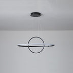 Two Circles LED Metal Adjustable Modern Chandelier Kitchen Island Lighting