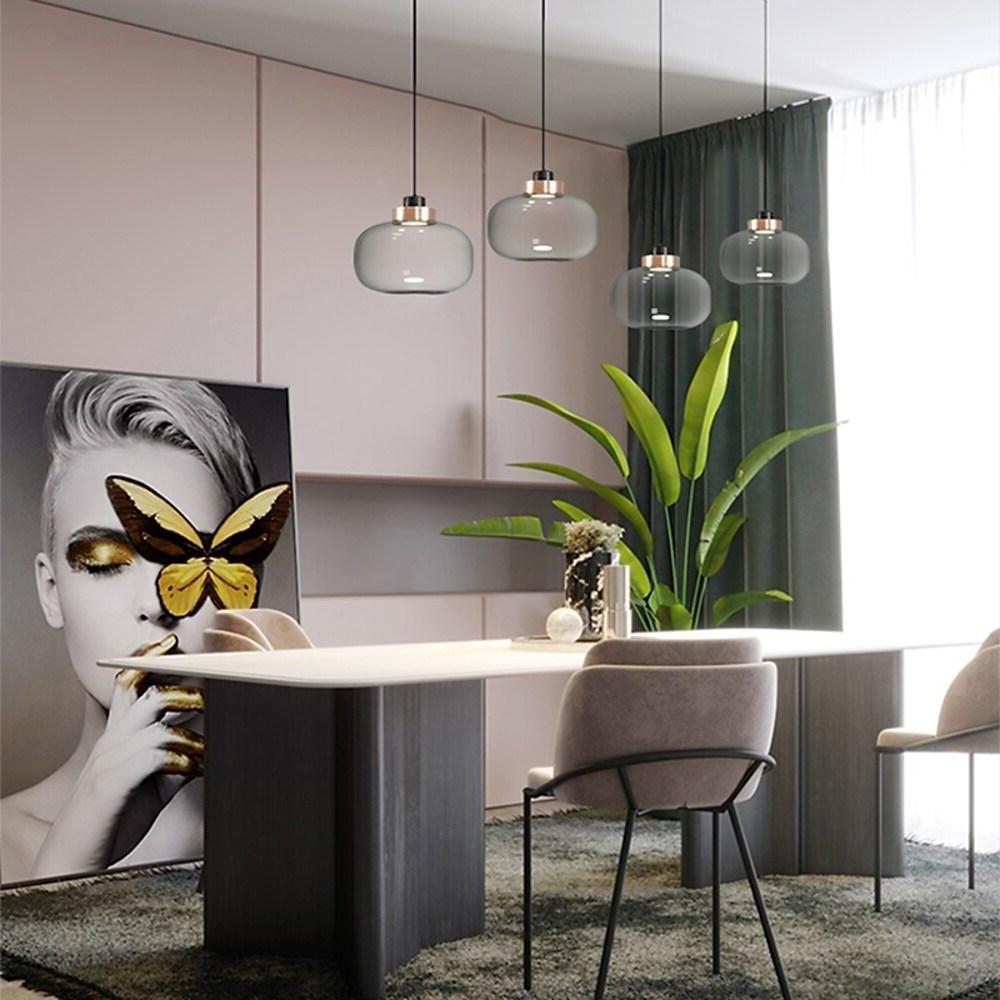 Round Globe LED Nordic Glass Pendant Light Hanging Lamp