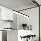 Modern Aluminum Acrylic Pendant Lights Elongated Linear Ceiling Lights