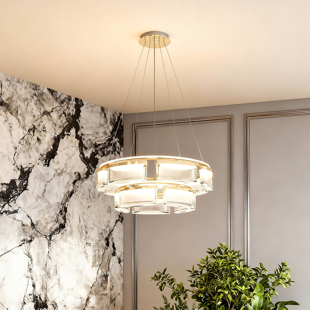 Chandelier Crystal Lights Luxury Modern Aluminum Ceiling Lights