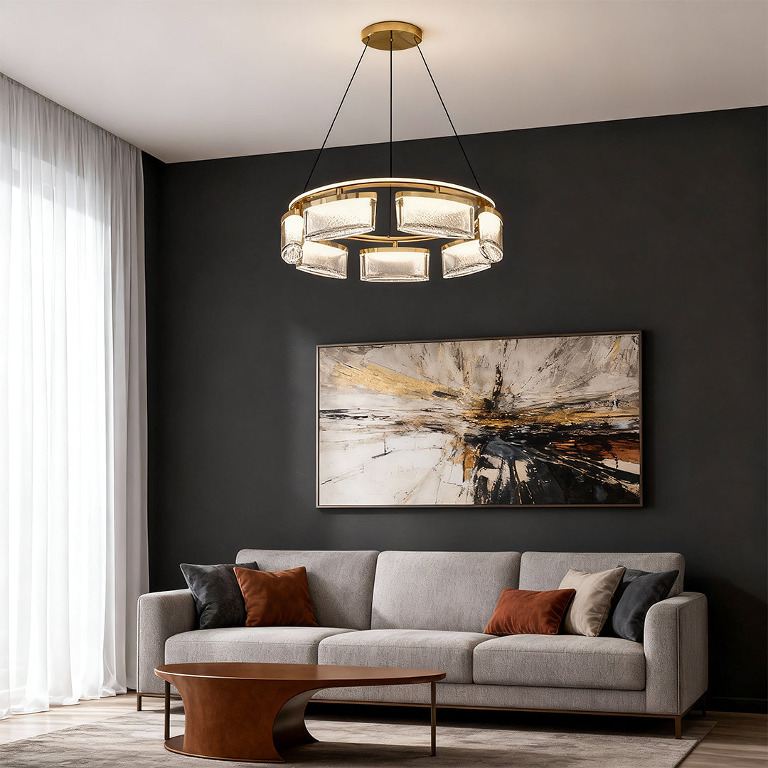 Chandelier Crystal Lights Luxury Modern Aluminum Ceiling Lights
