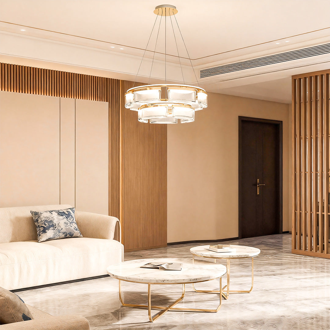 Chandelier Crystal Lights Luxury Modern Aluminum Ceiling Lights