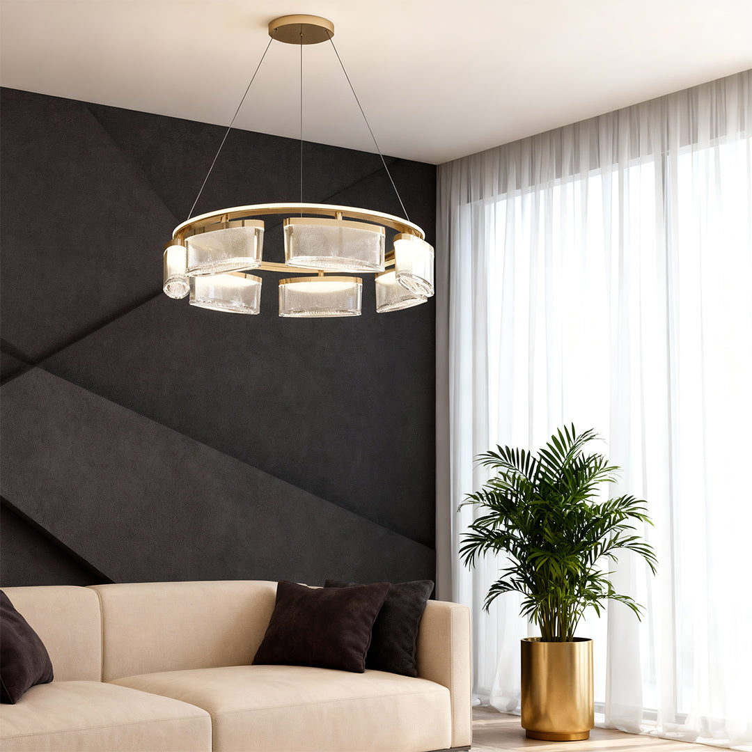 Chandelier Crystal Lights Luxury Modern Aluminum Ceiling Lights