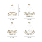 Chandelier Crystal Lights Luxury Modern Aluminum Ceiling Lights