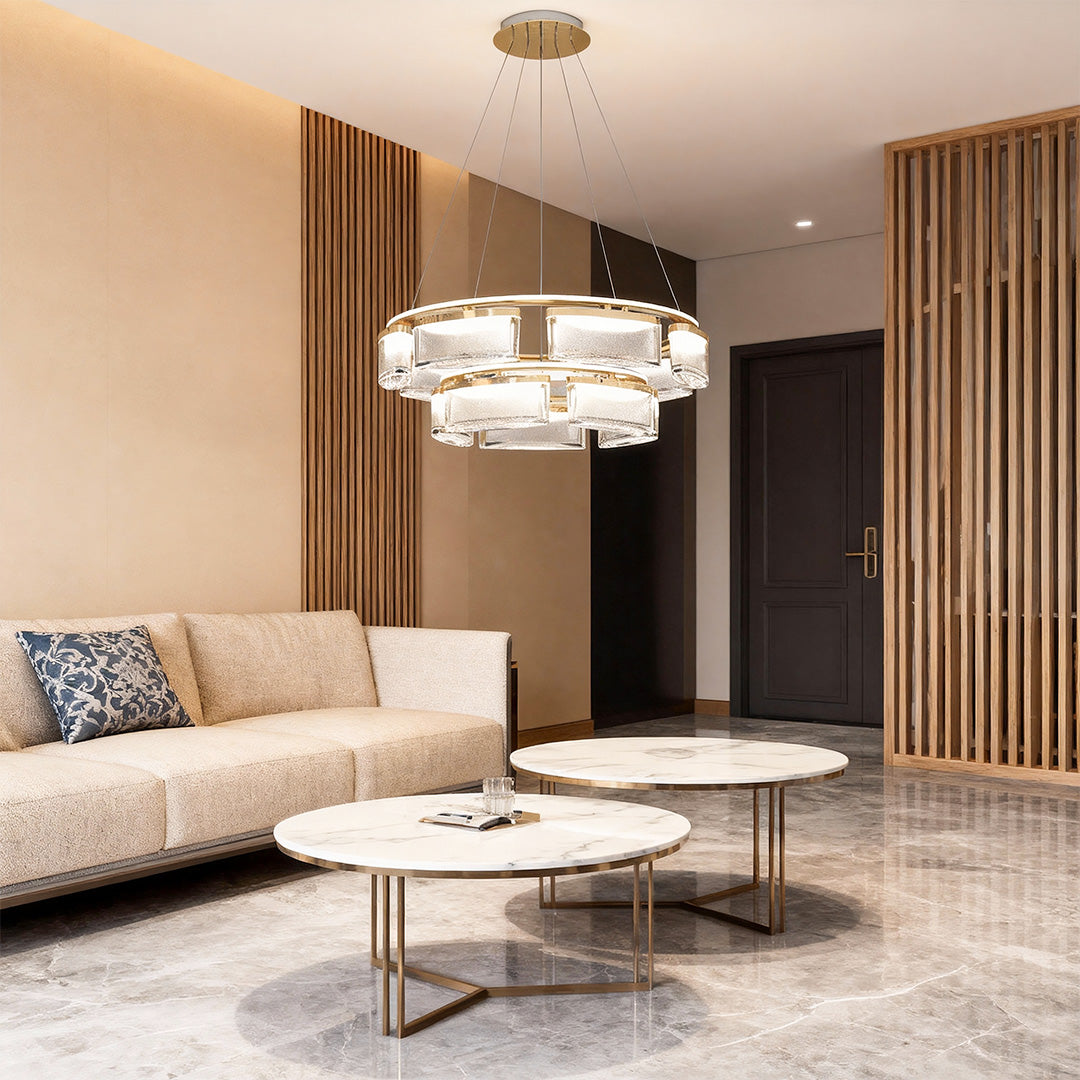 Chandelier Crystal Lights Luxury Modern Aluminum Ceiling Lights