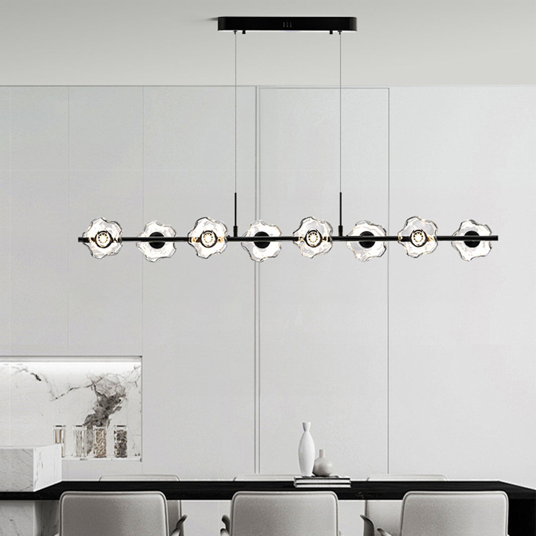 Linear Pendant Chandelier Nordic Modern Electroplated