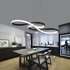 Geometric Design Semi Flush Chandeliers Metal Silica Gel Ceiling Lights