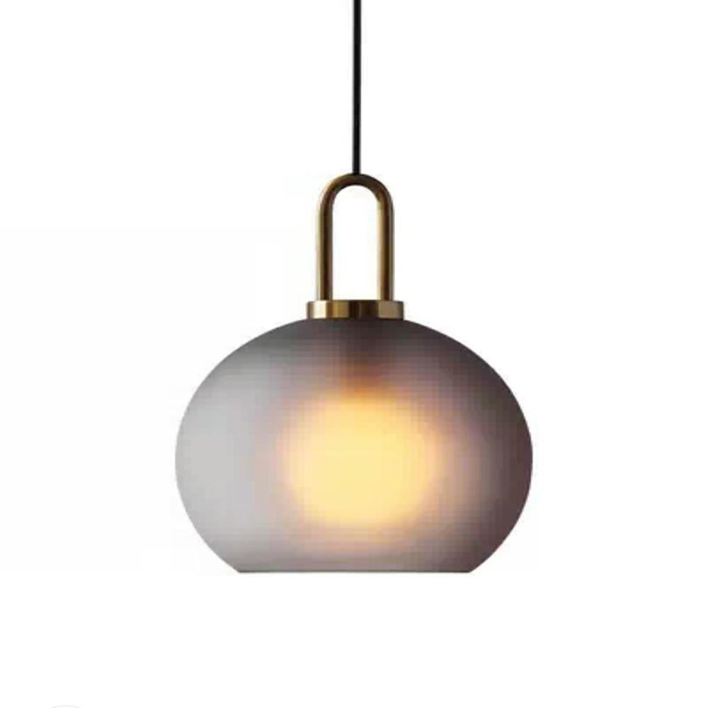 Frosted Glass Mini Pendant Lights Modern Metal Ceiling Ligh