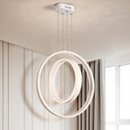 Twin Circle LED Orb Chandelier Ceiling Light