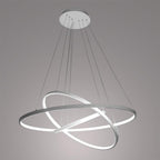 Adjustable Interweaved Ring Dimmable LED Modern Chandeliers Pendant Light